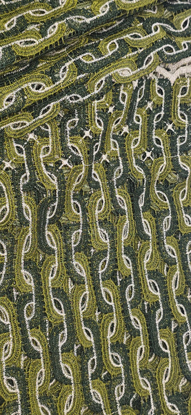 Two-Colour Guipure Lace