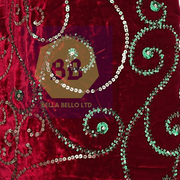 Sequinned Italian Velvet by Aldo Bianchi